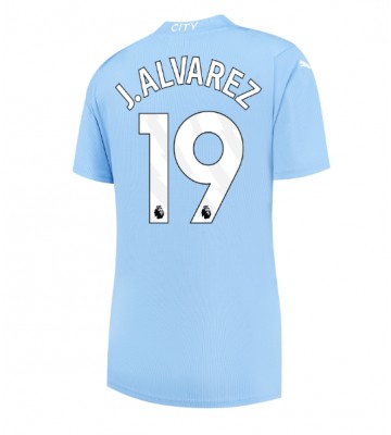 Manchester City Julian Alvarez #19 Hemmatröja Kvinnor 2023-24 Kortärmad